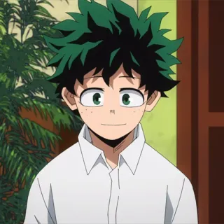 🥦 Izuku Midoriya My Hero Academia anime, boy, my hero academia, izuku midoriya, deku, character telegram sticker