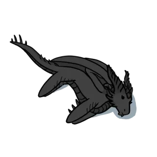 😵 dragon, fantaisie, créature, monstre, mythique, reptile whatsapp sticker