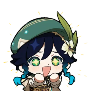 🍃 Venti Genshin Impact Anime, Spiel, Venti, Genshin Impact, Charakter telegram sticker