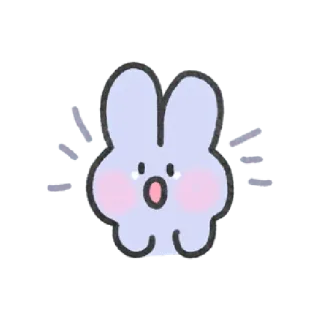 😭 królik, słodki, królik, naklejka, kreskówka telegram sticker