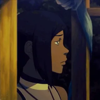 😞 Korra The Legend of Korra avatar, korra, nickelodeon, cartoon, character, legend of korra, animated telegram sticker