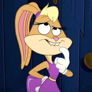 🥕 Lola Bunny Looney Tunes Lola Bunny, Looney Tunes, dibujos animados, conejo, personaje telegram sticker