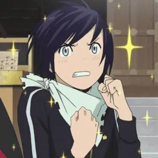 🤩 Yato Noragami อนิเมะ, ตัวละคร, ยาโตะ, Noragami, ประกาย, ตื่นเต้น telegram sticker