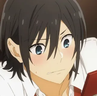 🌊 Izumi Miyamura Horimiya Anime, Manga, Horimiya, Izumi Miyamura, Personaje, Preocupado, Chico telegram sticker