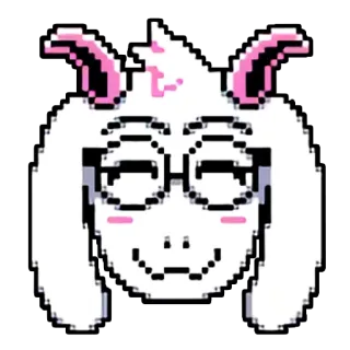 😇 Ralsei Deltarune goat, wizard, rpg, videogame, character telegram sticker