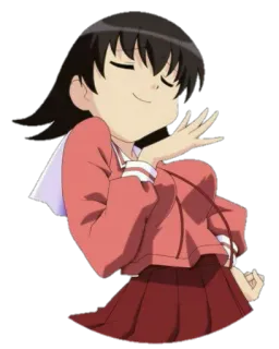 😎 ragazza anime, carina, uniforme scolastica, cartone animato, giapponese, manga telegram sticker