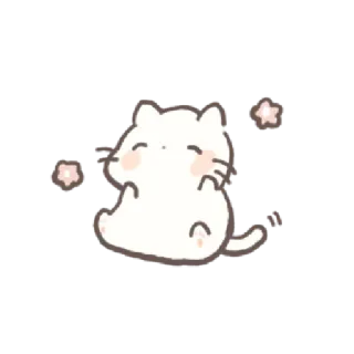 💌 猫, 可爱, 贴纸, 卡哇伊, 动物 telegram sticker