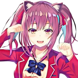 💕 Anime, Gadis kucing, Lucu, Manga, Kartun, Ilustrasi telegram sticker