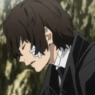 🥀 Osamu Dazai Bungou Stray Dogs anime, bungou stray dogs, dazai osamu, bandages telegram sticker