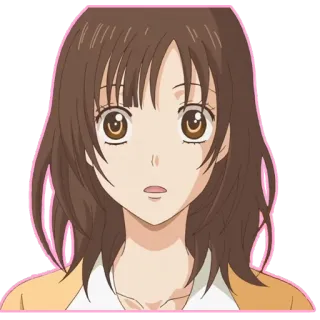 😶 anime, woman, cartoon, portrait whatsapp sticker