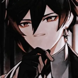 😲 Zhongli Genshin Impact Аниме, Genshin Impact, Чжун Ли, Персонаж, Мужчина telegram sticker
