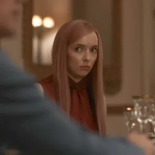 🌙 Villanelle Killing Eve Villanelle, Killing Eve, Jodie Comer, Charakter, Fernsehen, TV-Serie, Frau telegram sticker