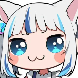 🙂 Anime, Gato, Menina, Kawaii, Fofo, Mangá telegram sticker