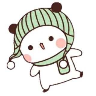 💘 Kreskówka, Słodkie, Naklejka, Zima, Czapka, Szalik telegram sticker