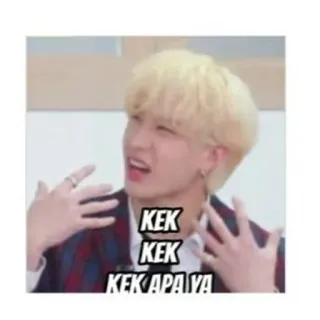 💰 KEK
KEK
KEK APA YA Meme, Lustig, Ausdruck, Witz whatsapp sticker