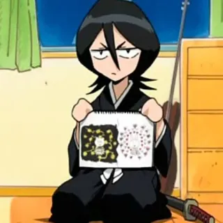 💈 Rukia Kuchiki Bleach Anime, Manga, Rukia, Kuchiki, Bleach, Zeichnung, Schwert whatsapp sticker