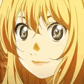 💛 Kaori Miyazono Your Lie in April Anime, Personage, Violist, Kaori, Your Lie in April telegram sticker