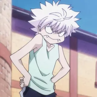 ⚡️ Killua Zoldyck Hunter x Hunter Аниме, Киллуа, Hunter x Hunter, Мультфильм telegram sticker