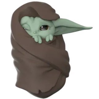 😴 Grogu The Mandalorian Grogu, Baby Yoda, süß, Star Wars, The Mandalorian, Disney, Figur, fiktive Figur whatsapp sticker