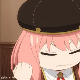 😡 Anya Forger Spy x Family Anime, Spy x Family, Anya Forger, süß, Cartoon, Mädchen telegram sticker