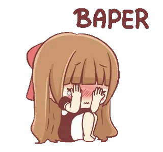 🍞 BAPER Аниме, Девушка, Грустно, Плачет, Мило telegram sticker