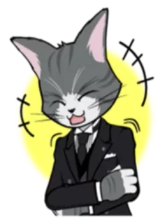 🤣 고양이, 집사, 귀여운, 애니메이션, 스티커, 일러스트, 만화 telegram sticker