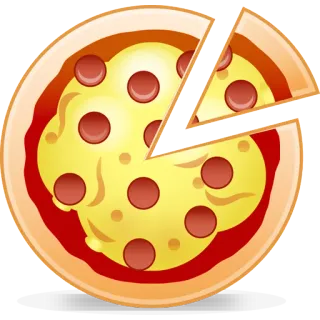 🍕 pizza, comida, italiano, queijo, pepperoni telegram sticker