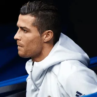 🖤 Cristiano Ronaldo 足球, 足球, 运动员, 克里斯蒂亚诺·罗纳尔多, 球员 telegram sticker