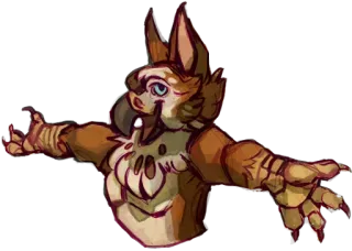 🤗 furry, anthro, owl, open arms, invite, hug telegram sticker