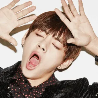 😴 pessoa, retrato, bocejo, interior, k-pop telegram sticker