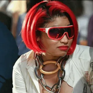 🥀 Nicki Minaj Nicki Minaj, rapper, cantora, cabelo vermelho, celebridade telegram sticker