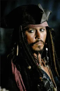 💗 Jack Sparrow Pirates of the Caribbean pirate, captain, sparrow, movie, character, pirates, caribbean, jack telegram sticker