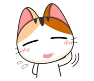 😺 Katze, Emoji, Sticker, Süß, Glückskatze, Cartoon telegram sticker