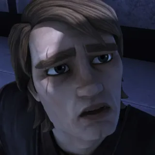 🤯 Anakin Skywalker Star Wars: The Clone Wars star wars, anakin, skywalker, clone wars, jedi telegram sticker