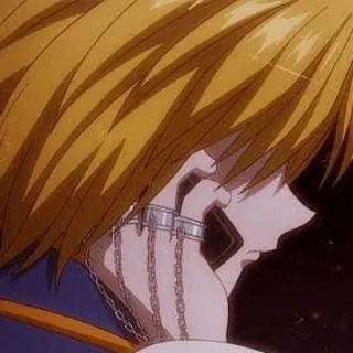 🇯🇵 Kurapika Hunter x Hunter anime, manga, kurapika, hunterxhunter, chain, character, art telegram sticker