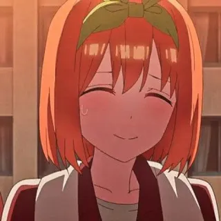🧩 Yotsuba Nakano The Quintessential Quintuplets Anime, Mignon, Fille, Souriante, Yotsuba Nakano, The Quintessential Quintuplets, Dessin animé telegram sticker