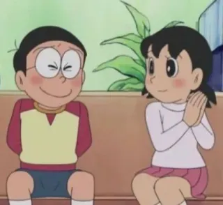 ☺️ Nobita Nobi Doraemon Anime, Freunde, Cartoon, Japanisch whatsapp sticker