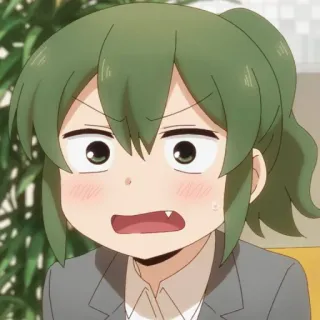 🥰 Anime, Kartun, Gadis, Marah whatsapp sticker