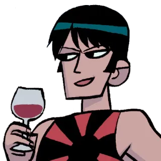 🍷 Lucas Lee Scott Pilgrim vs. the World evil ex, villain, movie, wine, handsome telegram sticker