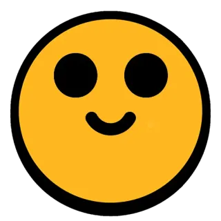 🙂 Emoji, Senyum, Wajah, Kuning, Senang whatsapp sticker