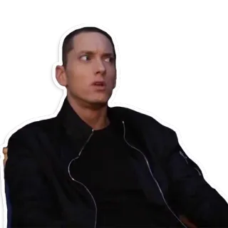 😴 Eminem rapper, singer, celebrity, music, musician telegram sticker
