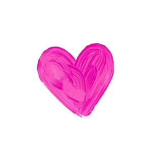 💗 trái tim, màu hồng, tình yêu, nghệ thuật, nét cọ telegram sticker