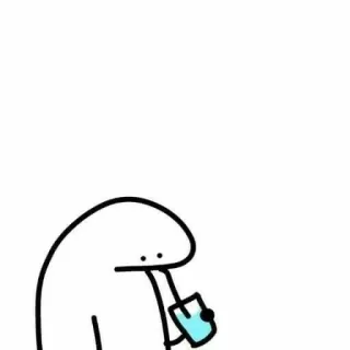 🤝 Omino stilizzato, Bere, Cartone animato, Semplice, Divertente, Carino telegram sticker
