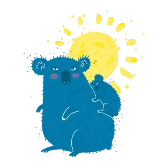 🤩 koala, animals, cute, australia, marsupial, cartoon telegram sticker
