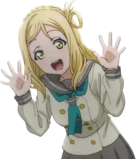 😍 Anime, Ragazza, Uniforme Scolastica, Cartone Animato, Personaggio, Carino whatsapp sticker