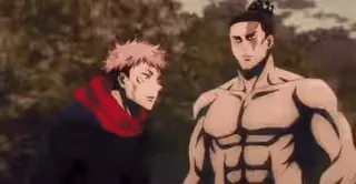🥢 Yuji Itadori Jujutsu Kaisen อนิเมะ, Jujutsu Kaisen, ยูจิ อิตาโดริ, โกะโจ ซาโตรุ, ต่อสู้, โชเน็น, มังงะ telegram sticker