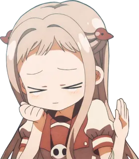 ☺️ Yashiro Nene Toilet-bound Hanako-kun Anime, Manga, Süß, Mädchen, Ausdruckslos, Yashiro Nene, Toiletten-Hanako-kun whatsapp sticker