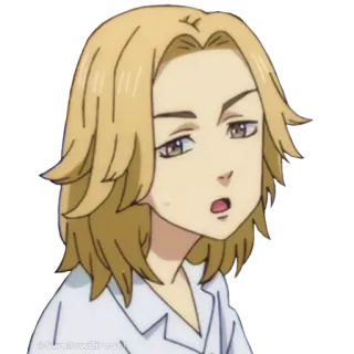 😮 Anime, Manga, Karakter, Rambut Pirang telegram sticker