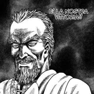 ⚔ E' LA NOSTRA VITTORIA!! pria, angkuh, italia, teks telegram sticker