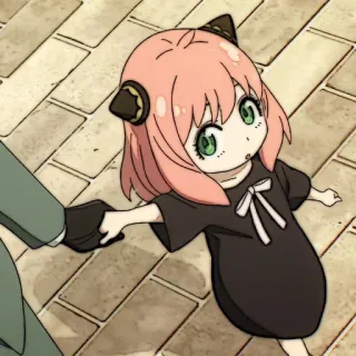 🎟 Anya Forger Spy x Family Anime, Spy x Family, Anya Forger, Dessin animé whatsapp sticker